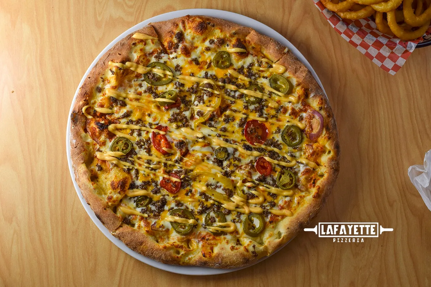 Pizza Diablo vue de dessus